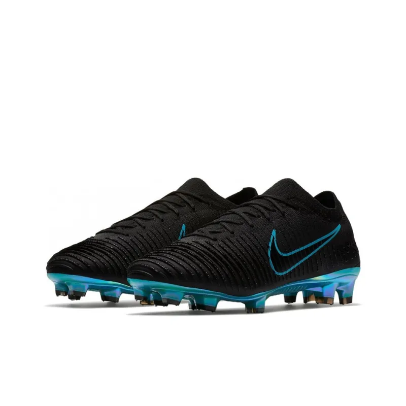 Nike Mercurial Vapor Flyknit Ultra Fg Black Gamma Blue-2