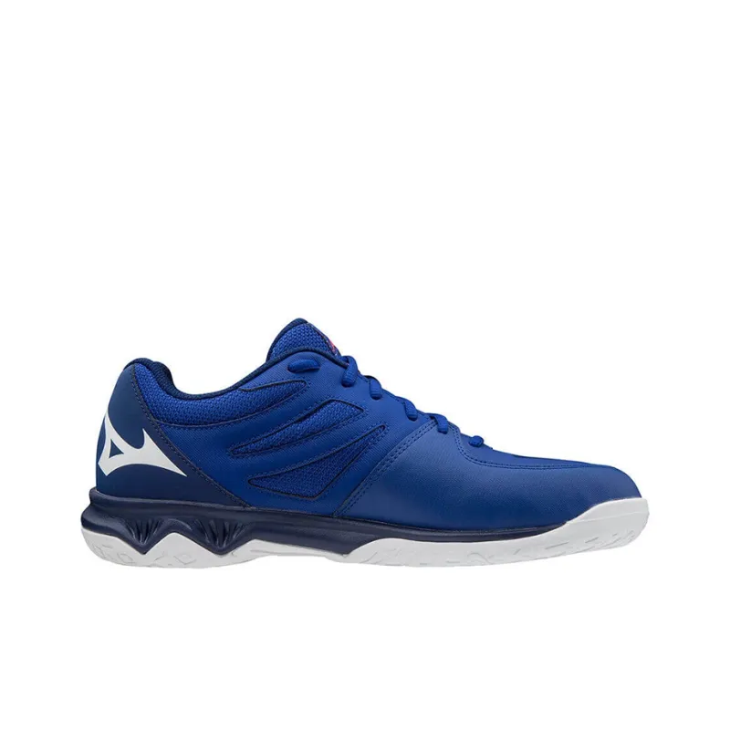Mizuno Thunder Blade 2 Anti-Slip And Wear-Resistant Breathable Low-Top Badminton Shoes Unisex Blue White-1