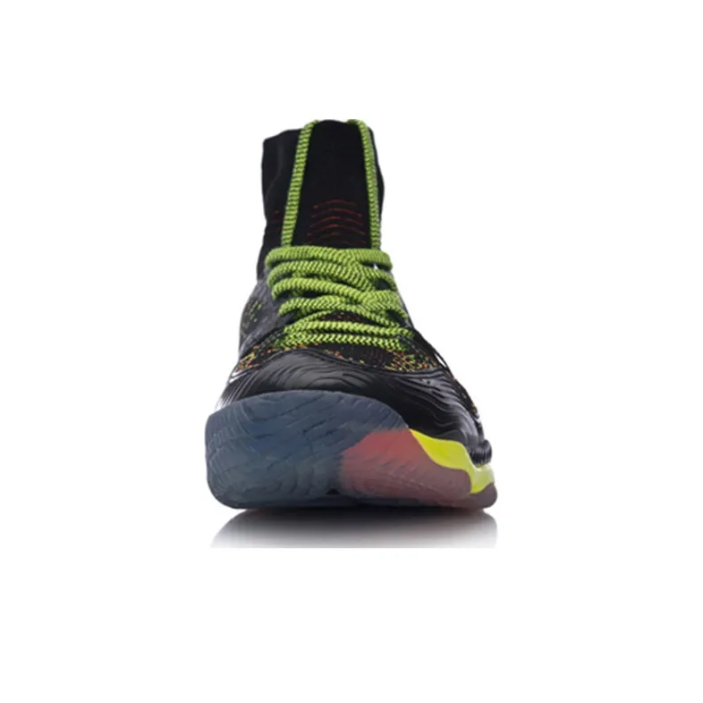 LiNing Ranger Chameleon Non slip Lightweight High Top Badminton Shoes Unisex Black-3