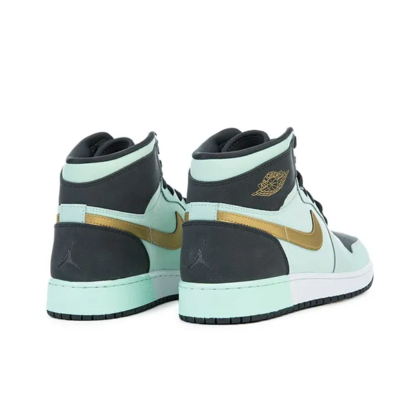 Jordan 1 Retro High GS Mint Foam Anthracite Metallic Gold-4
