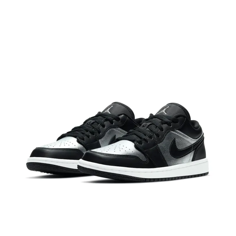 JORDAN 1 Low Se Black Metallic Silver Women's-2