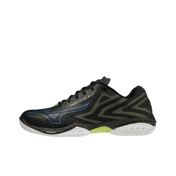 Mizuno Wave Claw Badminton Shoes Unisex Low Top Black/Blue/Yellow