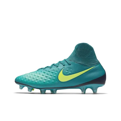 Nike Magista Orden 2 Soccer Shoes Men High-Top Green/Yellow