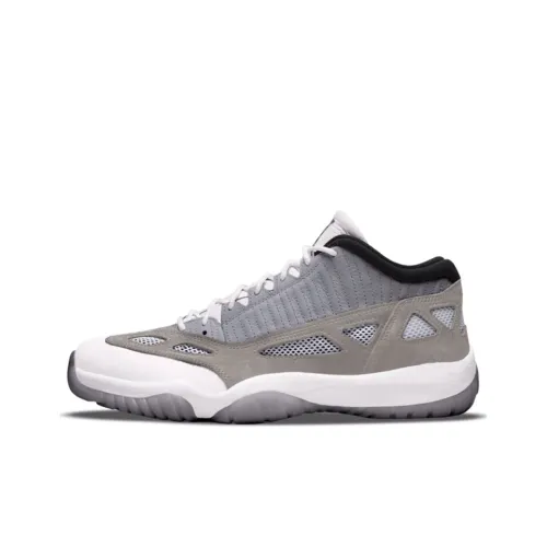 JORDAN Air JORDAN 11 Vintage Basketball Shoes Men Low Top Gray/White