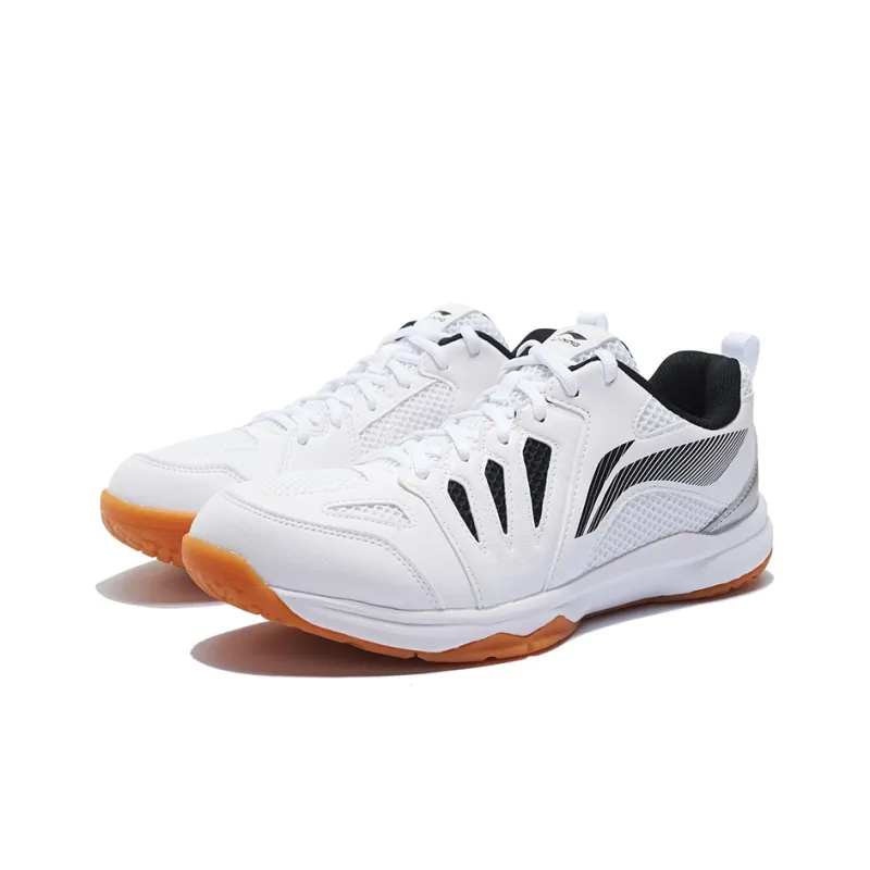 LiNing Ace Shock Absorbers Slip Resistant, Abrasion Resistant, Breathable Low Top Badminton Shoes Men's Standard White-2