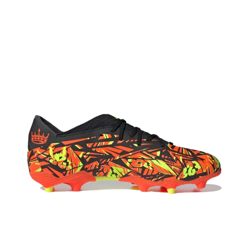 Adidas Messi Messi.3 FG Wear-Resistant Soccer Shoes Men's Orange Yellow-1