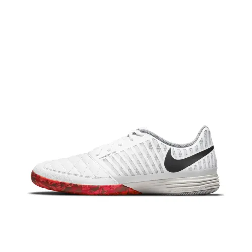 Nike Lunar Gato Soccer Shoes Men Low-Top White/Red