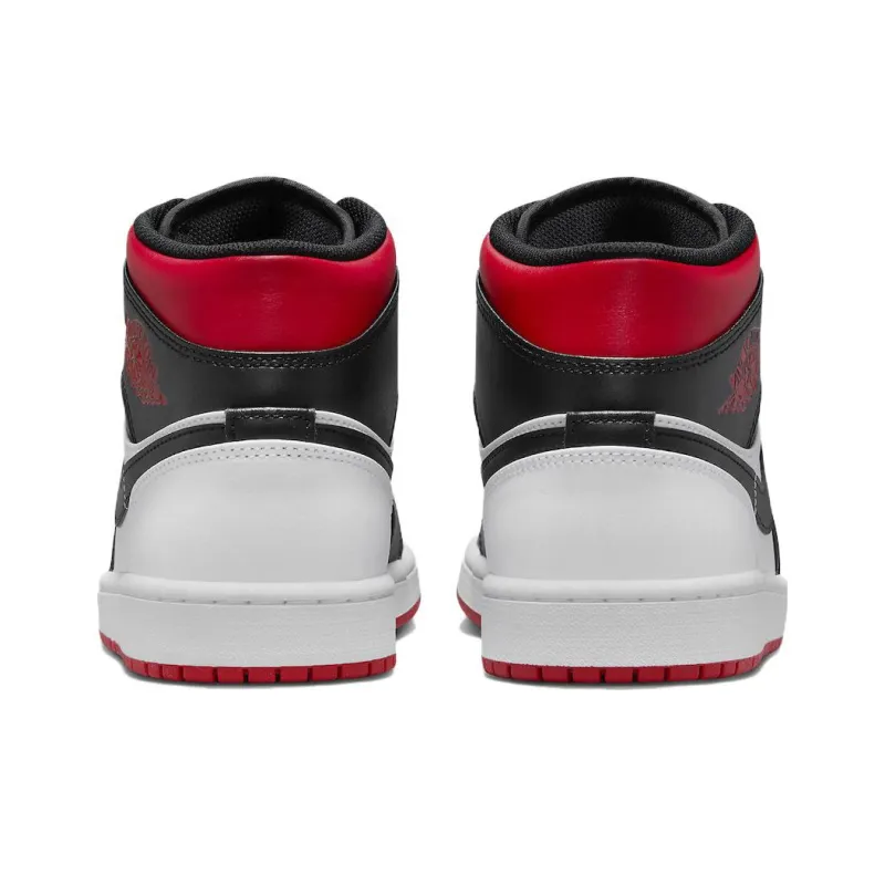 Jordan 1 Mid Gym Red Black Toe-4
