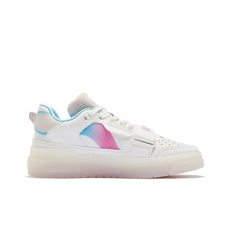 LiNing Rookie Slip Resistant Cushioning Wear Resistant Low Top Basketball Shoes Ecru-1