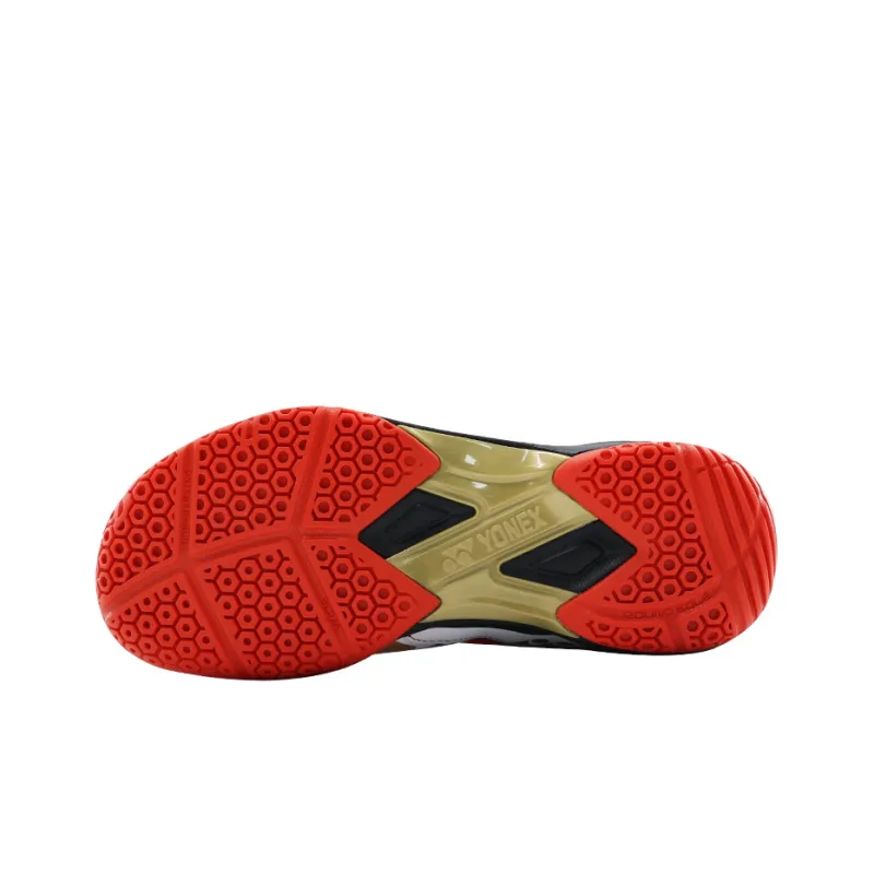 YONEX Badminton Shoes Men Low Top White Red-4