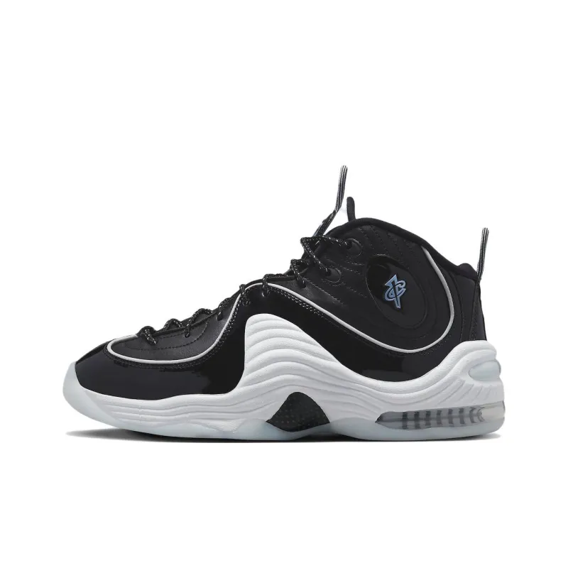 Nike Air Penny 2 Black Patent Football Grey-0