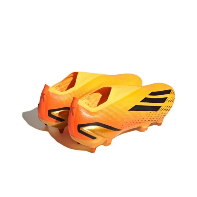 Adidas X Speedportal + SG Anti Slip Wear Resistant Soccer Shoes Unisex Yellow-3