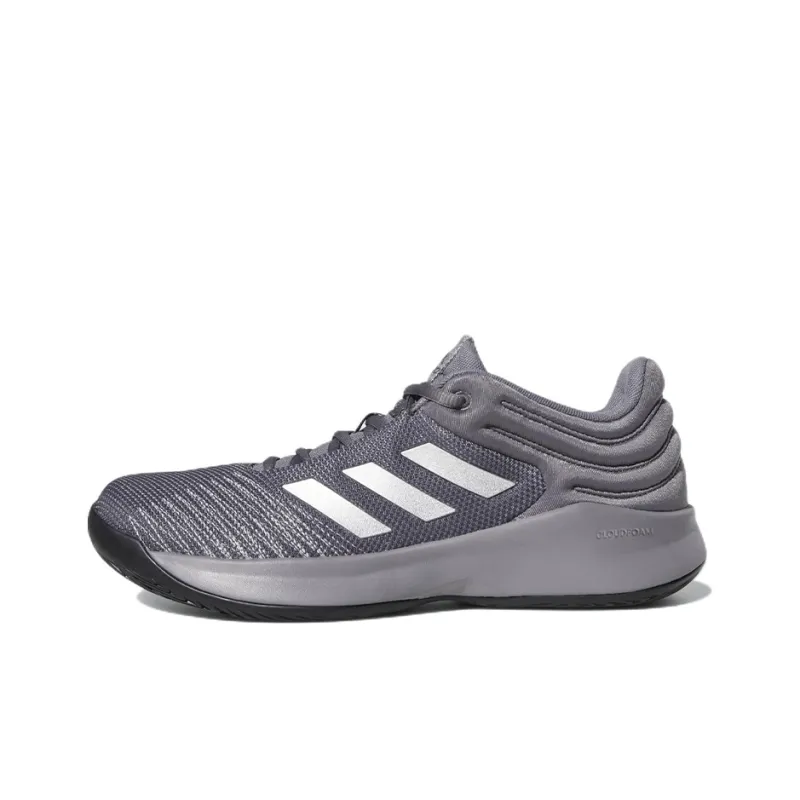 Adidas Pro Spark Wear-Resistant Low-Top Vintage Basketball Shoes Men's Gray-0