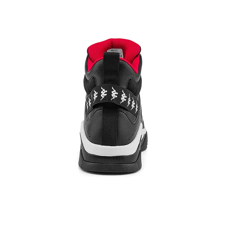 Kappa High Top Vintage Basketball Shoes Unisex Black-5