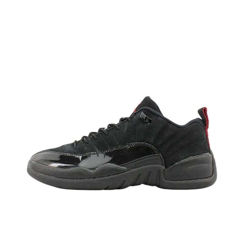 Jordan 12 Retro Low Black Patent-0