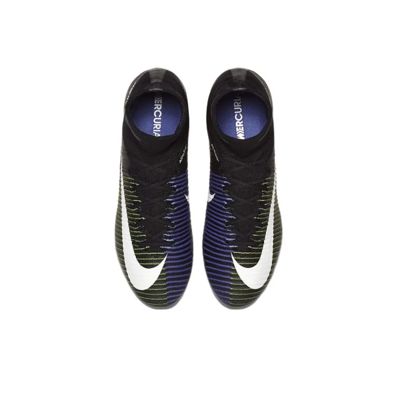 Nike Mercurial Superfly 5 FG Rubber Long Studs Natural Ground Cushioning Anti Slip And Wear Resistant Soccer Shoes-3