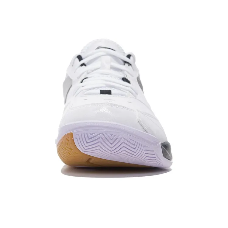 LiNing Koba Shock Absorbers Slip Resistant, Abrasion Resistant, Breathable Low Top Badminton Shoes Men's White Black-4