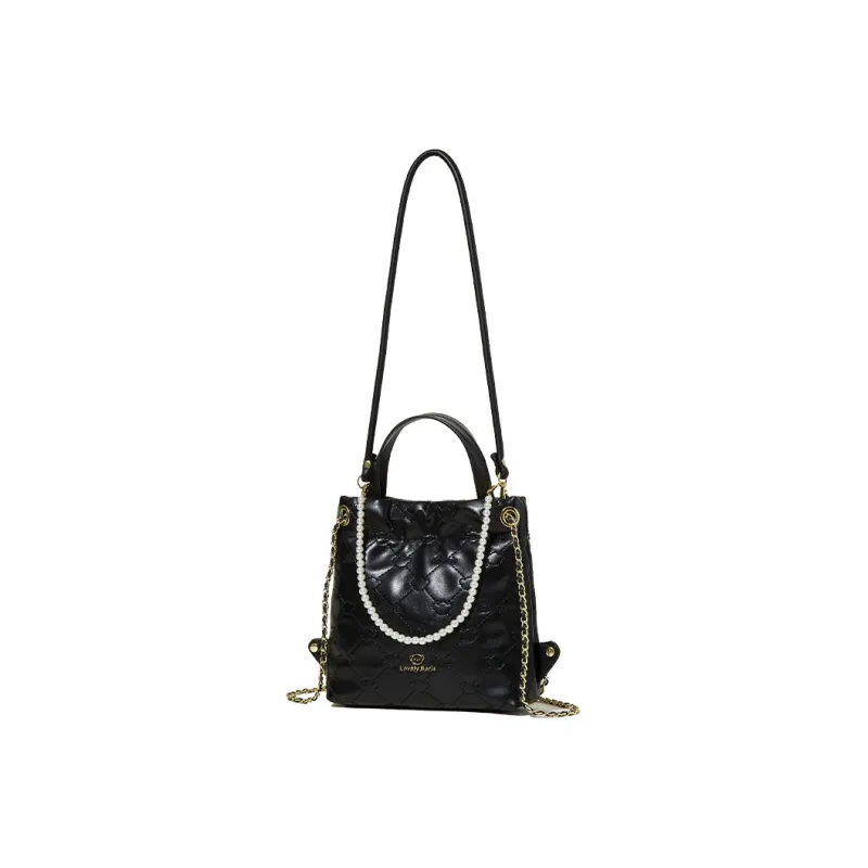 Miffy PU One Shoulder Portable Trash Bag Backpack Regular Women's Ecru/Black-7