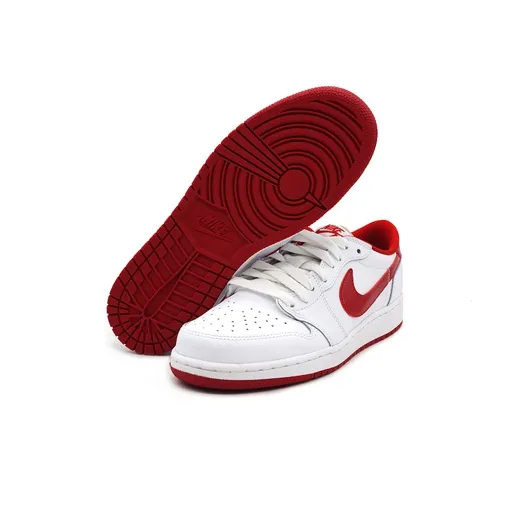 JORDAN 1 Retro Low 'White Varsity Red' Gs-4