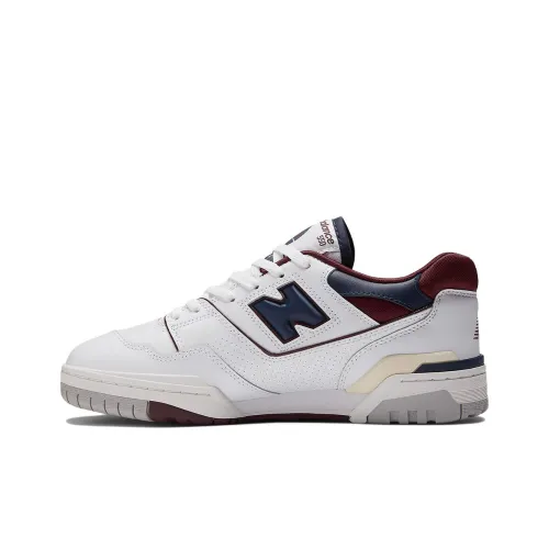 New Balance 550 White Navy NB Burgundy