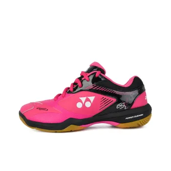 YONEX Badminton Shoes Women's Low Top Pink/Red/Black