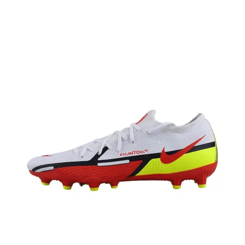 Nike Phantom GT Soccer Shoes Men Low-Top White/Fluorescent Yellow