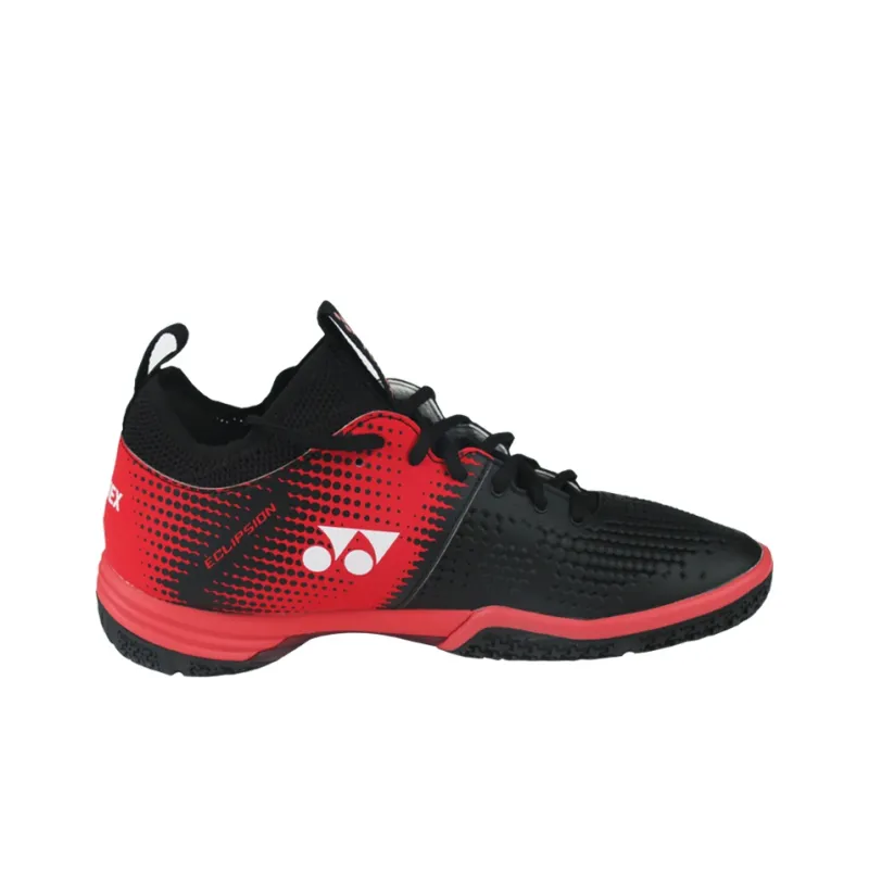 YONEX Power Cushion Breathable Lightweight Rebound Low Top Badminton Shoes Men's Black Red-1
