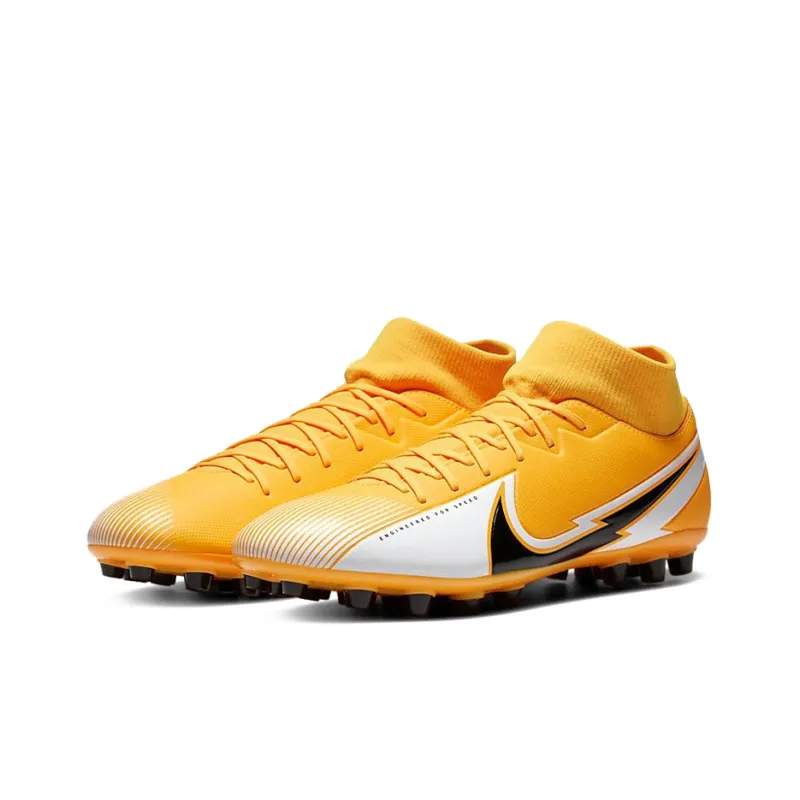 Nike Mercurial Superfly 7 Academy Ag Artificial Grass 'Black Yellow'-2