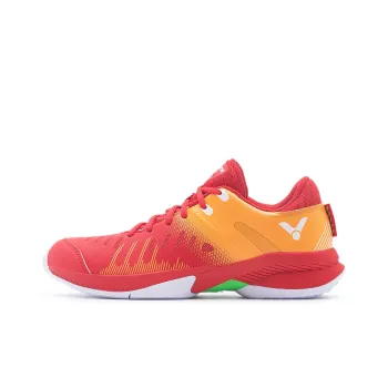 VICTOR Cushioning Anti-Slip And Wear-Resistant Breathable Coverage Support Low-Top Badminton Shoes Unisex Bright Red