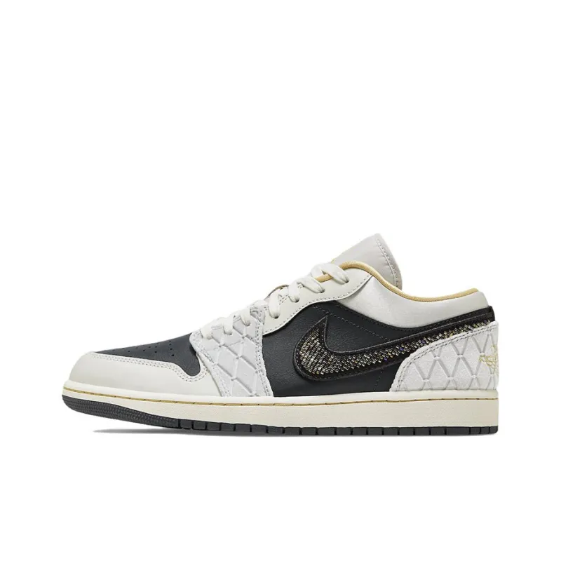 JORDAN 1 Low Beaded Swoosh-0