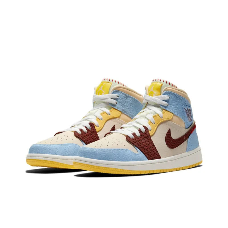 Maison Chateau Rouge X Jordan 1 Mid SE Fearless-2