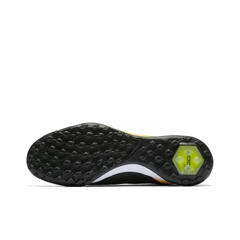 Nike TF Rubber Broken Studs Cushioning Anti Slip And Wear Resistant Soccer Shoes Men's Yellow Black-5