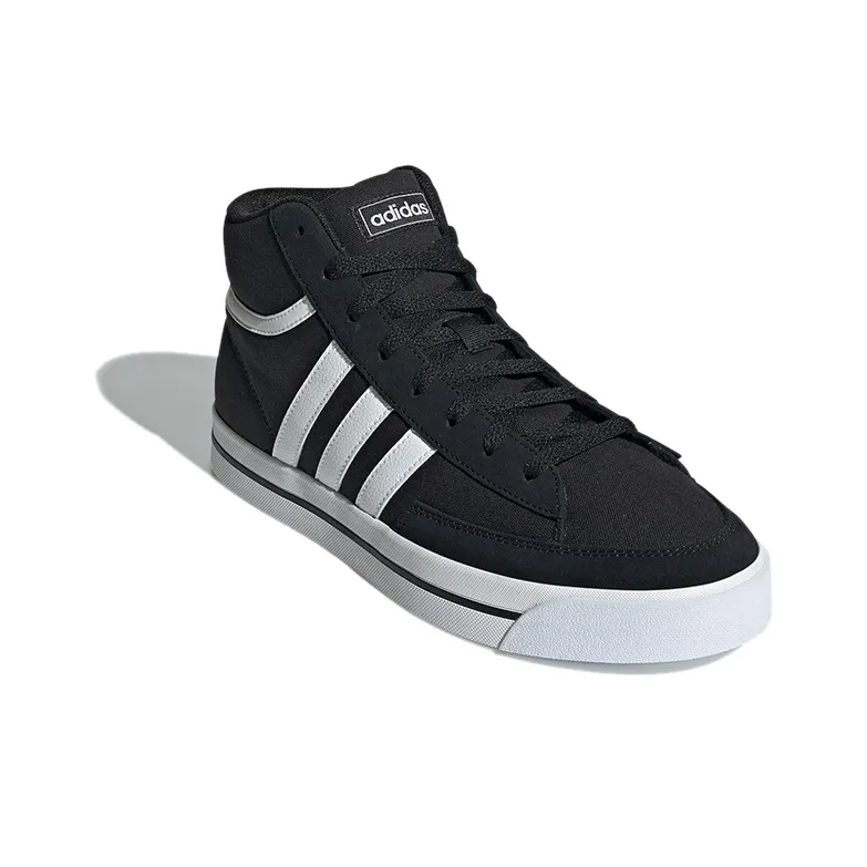 Adidas Neo Retrovulc Mid Shoes Black/White-2