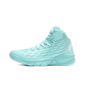 LiNing Essence Demon 2nd Generation Slip Resistant High Top Vintage Basketball Shoes Blue