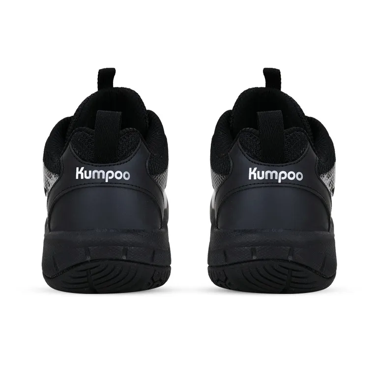KUMPOO Badminton Shoes Unisex Low Top Black-4