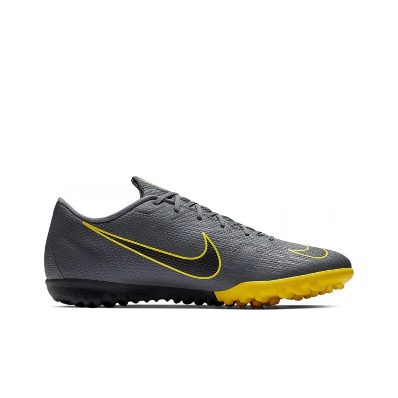 Nike Mercurial Vapor 12 Soccer Shoes Men Low-Top Gray/Yellow-1