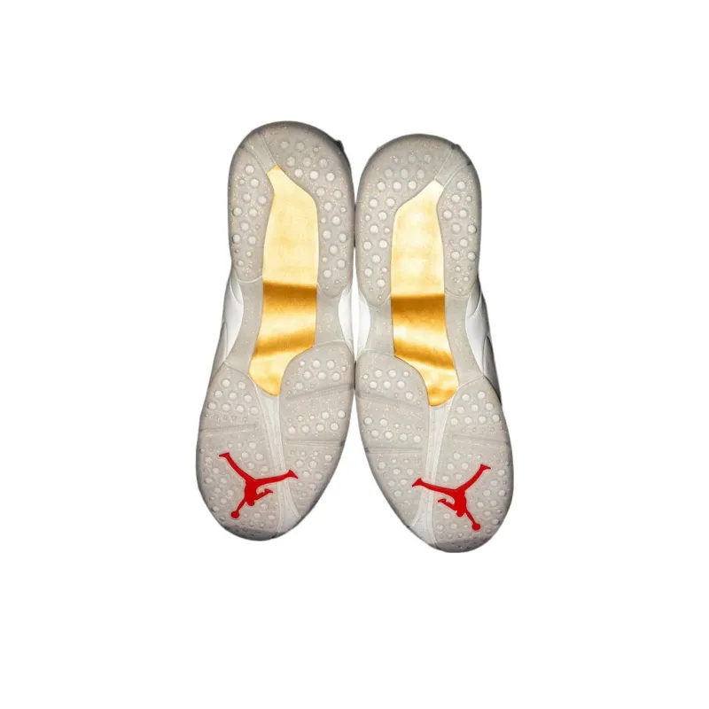 Jordan Air Jordan 8 OVO 'Gold' Cushioning Anti-Slip And Wear-Resistant High-Top Vintage Basketball Shoes Gold-4