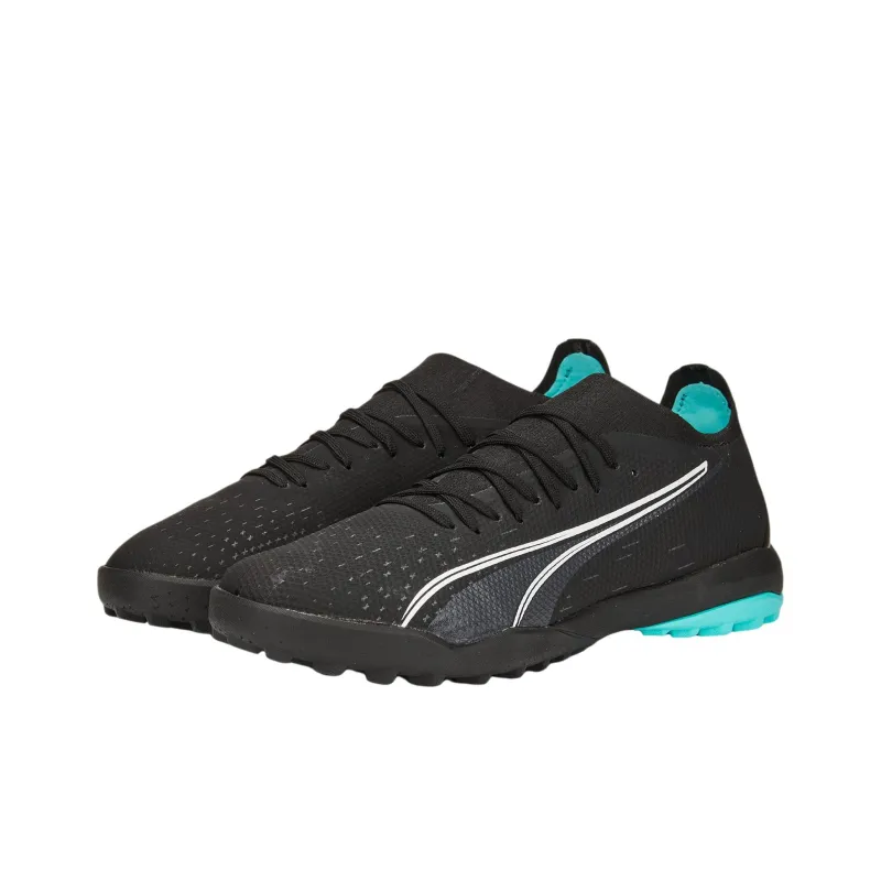PUMA Ultra Match Cushioning Anti-Slip Wear-Resistant Coverage Impact-Resistant Soccer Shoes Men's Black-2