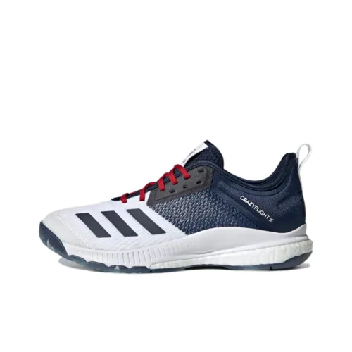 Adidas Crazyflight X 3 Training Shoes Women's Low-Top Blue/White/Red