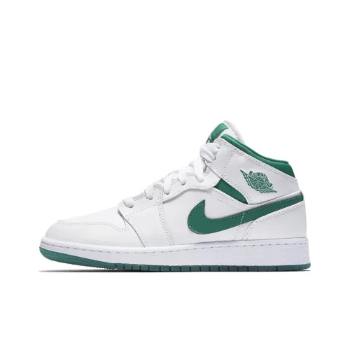 Jordan 1 Mid SE GC White Mystic Green GS