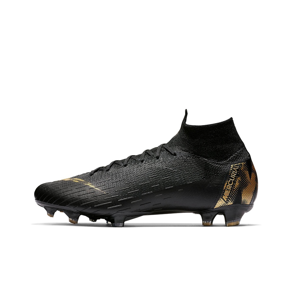 Nike Mercurial Superfly 6 Elite FG Black Metallic Gold US W 14.5