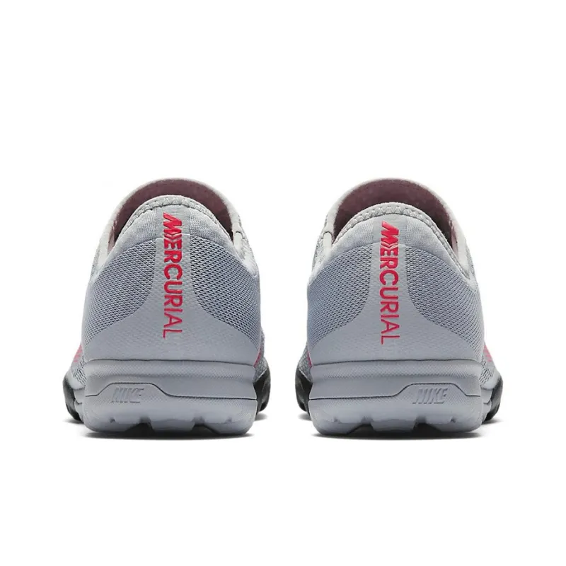 Nike Vapor 12 Pro TF Rubber Broken Studs Soft Ground Soccer Shoes Men's Gray Pink-4