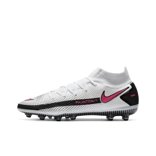 Nike Phantom GT Soccer Shoes Unisex Mid-Top White/Black/Pink