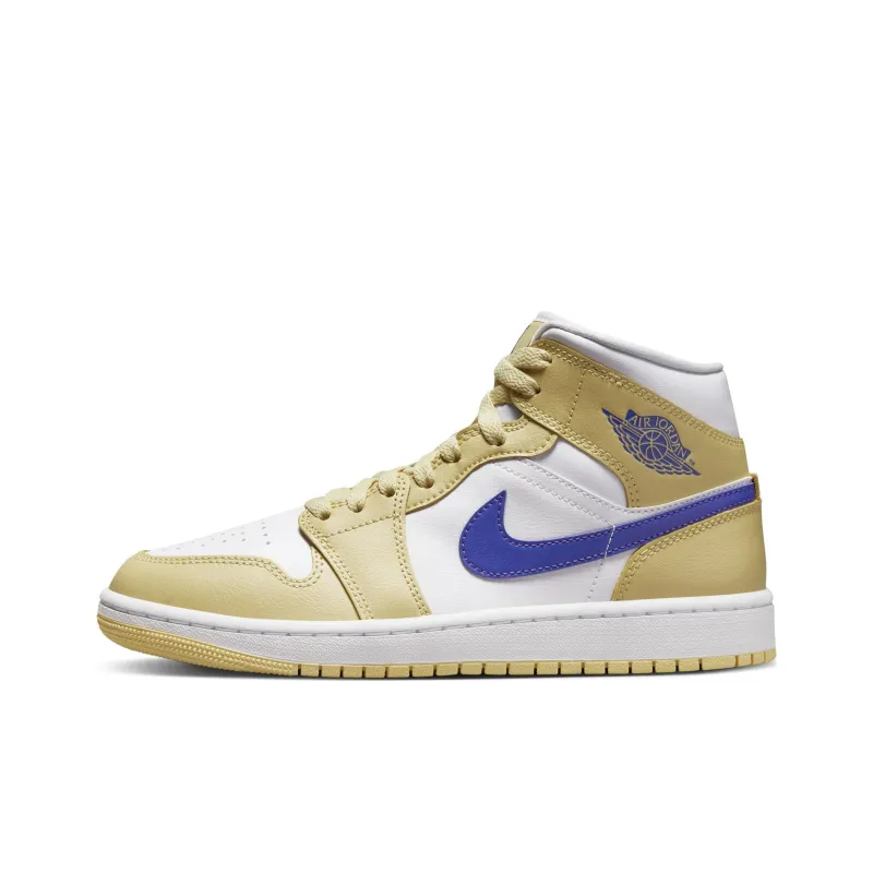Jordan 1 Mid Lemon Wash Lapis Women's-0