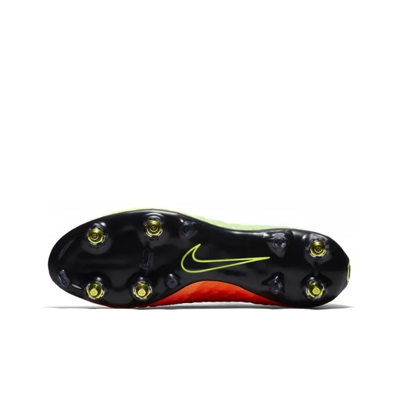 Nike SG Metal Long Studs Cushioning Anti-Slip And Wear-Resistant Soccer Shoes Men's Green Orange-5