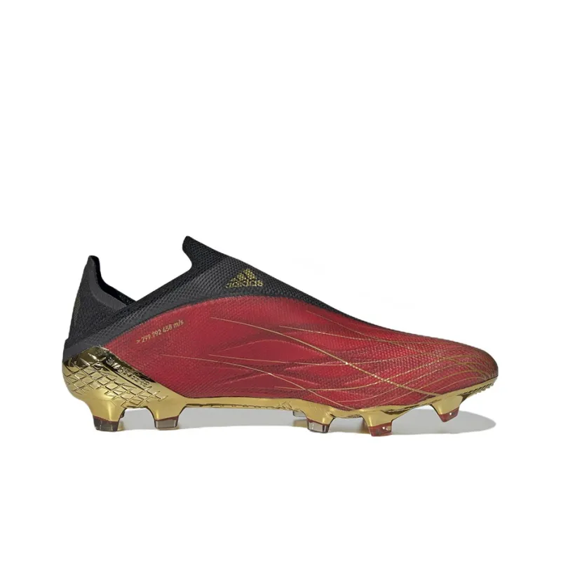 Adidas X Speedflow+ Fg Vivid Red Gold Metallic-1