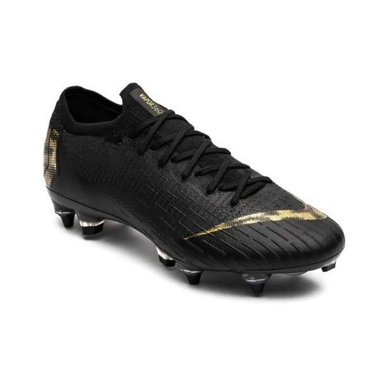 Nike Mercurial Vapor 12 Elite Sg Pro Ac 'Black Metallic Gold'-2