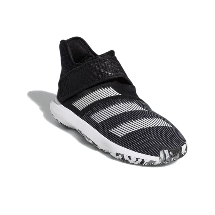 Adidas Harden B/E 3 Wear-Resistant Low-Top Vintage Basketball Shoes Men's Black White-2