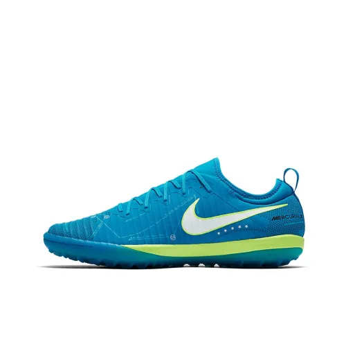 Nike Mercurial Flyknit Soccer Shoes Men Low-Top Blue/Green