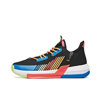 ANTA Vintage Basketball Shoes Men Low Top Black/Imperial Blue/ANTA White